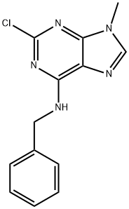 2-CHLORO-6-BENZYLAMINO-9-METHYLPURINE Struktur