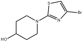 4-BROMO-2-(4-HYDROXYPIPERIDINO)THIAZOLE, 1017781-58-6, 結(jié)構(gòu)式