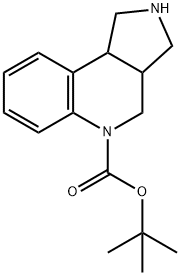 1,2,3,3A,4,9B-HEXAHYDRO-PYRROLO[3,4-C]QUINOLINE-5-CARBOXYLIC ACID TERT-BUTYL ESTER Struktur