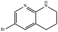 6-ブロモ-1,2,3,4-テトラヒドロ-1,8-ナフチリジン 化學(xué)構(gòu)造式