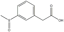 3-Methylsulfinylphenylacetic acid Struktur