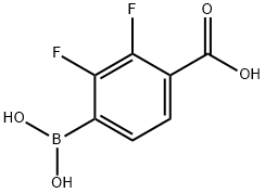 2,3-二氟-4-羧基苯硼酸, 1029716-92-4, 結(jié)構(gòu)式