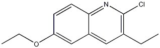 2-CHLORO-6-ETHOXY-3-ETHYLQUINOLINE Struktur