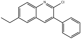 2-CHLORO-6-ETHYL-3-PHENYLQUINOLINE Struktur