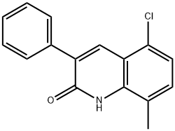 5-CHLORO-8-METHYL-3-PHENYL-2-QUINOLINOL Struktur