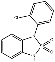 1-(2-Chlorophenyl)-1,3-dihydro-2,1,3-benzothiadiazole 2,2-dioxide Struktur