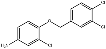 3-Chloro-4-[(3,4-dichlorophenyl)methoxy]benzenamine Struktur