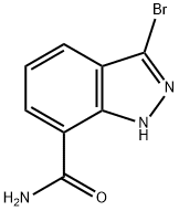 1H-INDAZOLE-7-CARBOXAMIDE, 3-BROMO- Struktur