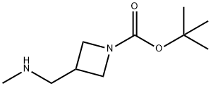 Tert-Butyl3-((methylamino)methyl)azetidine-1-carboxylate Struktur