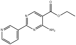 4-Amino-2-(3-pyridinyl)-5-pyrimidinecarboxylic acidethylester Struktur