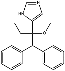 5-[1-(Diphenylmethyl)-1-methoxybutyl]-1H-imidazole Struktur