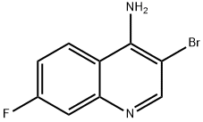 4-Amino-3-bromo-7-fluoroquinoline Struktur