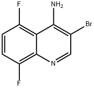 4-Amino-3-bromo-5,8-difluoroquinoline Struktur