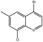 4-BROMO-8-CHLORO-6-METHYLQUINOLINE Struktur