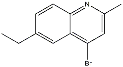 4-BROMO-6-ETHYL-2-METHYLQUINOLINE Struktur