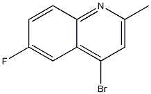 4-BROMO-6-FLUORO-2-METHYLQUINOLINE Struktur