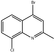 4-BROMO-8-CHLORO-2-METHYLQUINOLINE Struktur