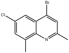 4-BROMO-6-CHLORO-2,8-DIMETHYLQUINOLINE Struktur