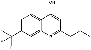 2-PROPYL-7-TRIFLUOROMETHYL-4-QUINOLINOL Struktur