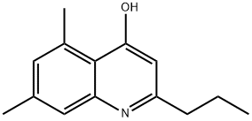 5,7-DIMETHYL-2-PROPYL-4-QUINOLINOL Struktur