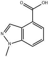 1-Methylindazole-4-carboxylic acid Struktur