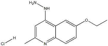 6-ETHOXY-4-HYDRAZINO-2-METHYLQUINOLINE HYDROCHLORIDE Struktur