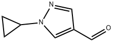 1-cyclopropyl-1H-pyrazole-4-carbaldehyde Struktur