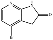 4-Bromo-1H-pyrrolo[2,3-b]pyridin-2(3H)-one Struktur