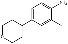 2-Methyl-4-(tetrahydro-pyran-4-yl)-phenylamine Struktur