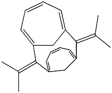 Anti-7,14-dihydro-7,14-bis(2-propylidene)-1,6:8,13-bismethano(14)annulene Struktur