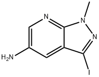 5-Amino-1-methyl-3-iodo-1H-pyrazolo[3,4-b]pyridine Struktur