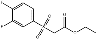 2-[(3,4-Difluorophenyl)sulfonyl]acetic acid ethyl ester Struktur