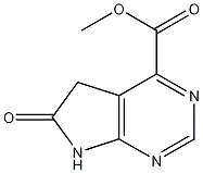 Methyl 6,7-dihydro-6-oxo-5H-Pyrrolo[2,3-d]pyrimidine-4-carboxylate Struktur