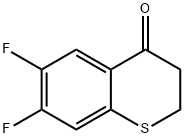 6,7-Difluoro-2,3-dihydro-4H-1-benzothiopyran-4-one Struktur