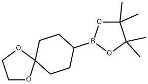 8-(4,4,5,5-Tetramethyl-1,3,2-dioxaborolan-2-yl)-1,4-dioxaspiro[4.5]decane Struktur