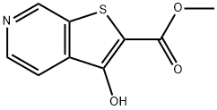 3-Hydroxy-thieno[2,3-c]pyridine-2-carboxylic acid methyl ester Struktur