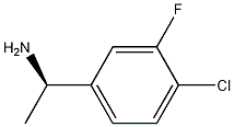 (R)-1-(4-Chloro-3-fluorophenyl)ethanamine Struktur