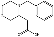 2-(4-benzylmorpholin-3-yl)acetic acid Struktur