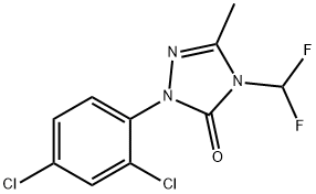 2-(2,4-Dichlorophenyl)-4-(difluoromethyl)-2,4-dihydro-5-methyl-3H-1,2,4-triazol-3-one Structure