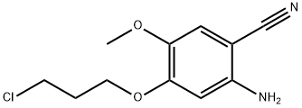 2-Amino-4-(3-chloropropoxy)-5-methoxyBenzonitrile Struktur