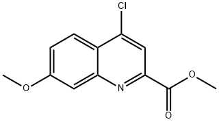 Methyl4-chloro-7-methoxyquinoline-2-carboxylate Struktur