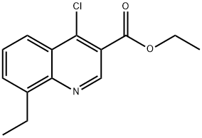 4-Chloro-8-ethylquinoline-3-carboxylic acid ethyl ester Struktur