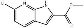 6-Chloro-1H-pyrrolo[2,3-b]pyridine-2-carboxylic acid methyl ester Struktur