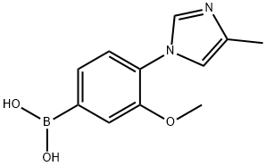 3-methoxy-4-(4-methyl-1H-imidazol-1-yl)phenylboronic acid Struktur