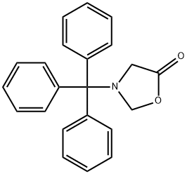 3-Trityl-5-oxazolidinone Struktur