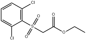 2-[(2,6-Dichlorophenyl)sulfonyl]acetic acid ethyl ester Struktur