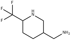 5-(Aminomethyl)-2-(trifluoromethyl)piperidine Struktur