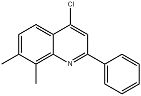 4-Chloro-7,8-dimethyl-2-phenylquinoline Struktur