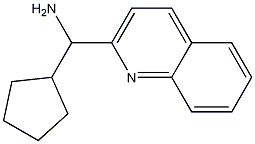 cyclopentyl(quinolin-2-yl)methanamine Struktur