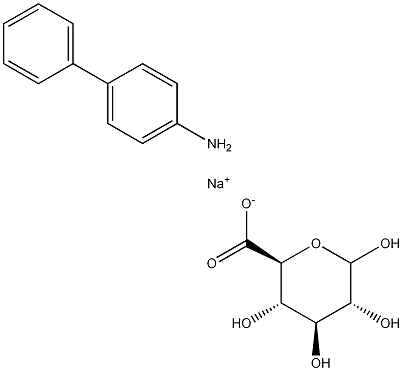 4-Aminobiphenyl -D-Glucuronide Sodium Salt Struktur